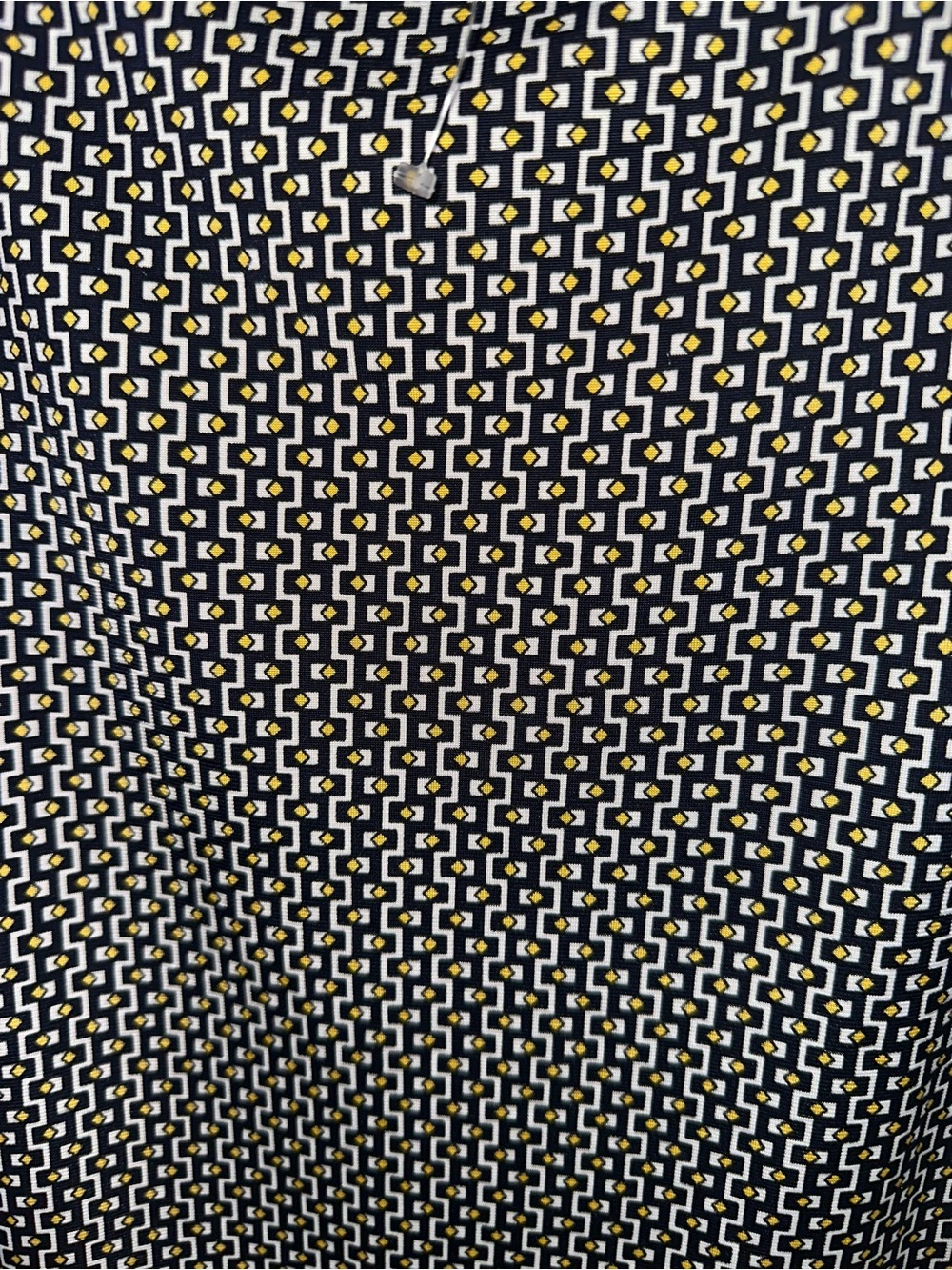 Ann Taylor Black yellow and White Geometric Sleeveless tank top . - Picture 7 of 9